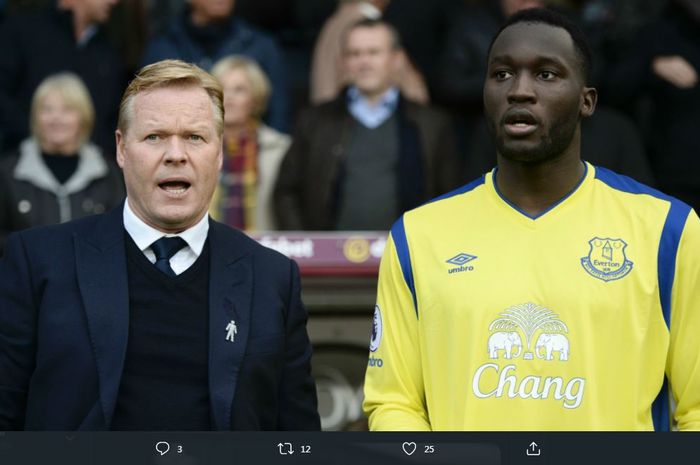 Romelu Lukaku dan Ronald Koeman saat masih sama-sama di Everton.