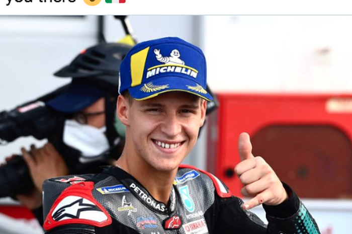 Pembalap Petronas Yamaha SRT, Fabio Quartararo, memimpin klasemen pembalap MotoGP 2020 menjelang seri balap kesembilan MotoGP Prancis.