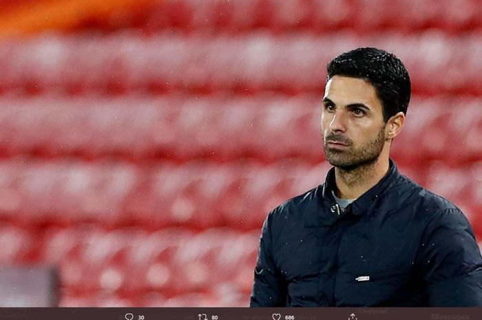 Pelatih Arsenal, Mikel Arteta.