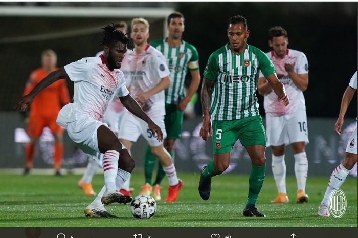 Laga Rio Ave vs AC Milan di babak play-off Liga Europa, Kamis (1/10/2020) di Estadio dos Arcos.