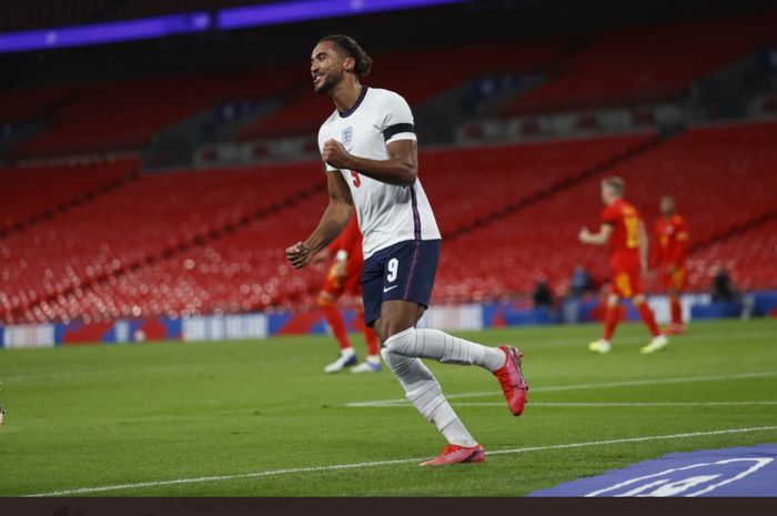 Dominic Calvert-Lewin, mencetak gol dalam laga debutnya saat timnas Inggris mengalahkan Wales 3-0, Kamis (8/10/2020) di Wembley, London.