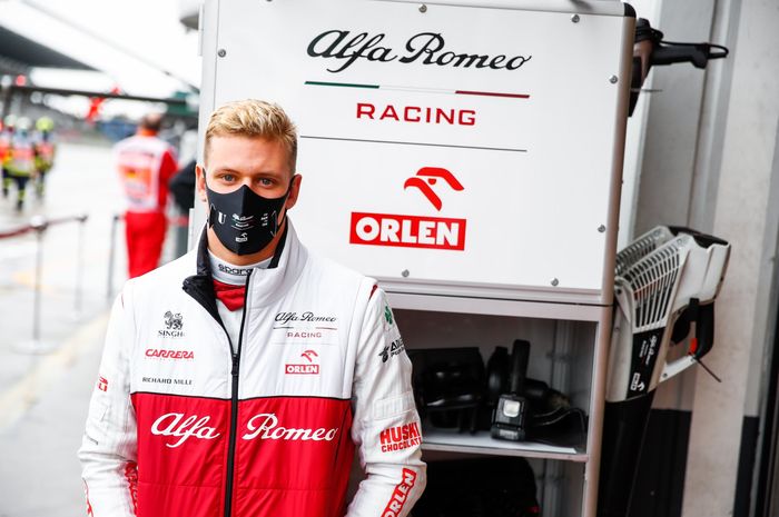 Mick Schumacher pada Formula 1 GP Jerman, Jumat (9/10/2020).