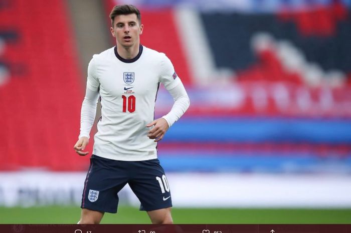 Gelandang tengah timnas Inggris, Mason Mount, mencetak gol kemenangan bagi timnya dalam kemenangan 2-1 atas Belgia di ajang UEFA Nations League, Minggu (11/10/2020).