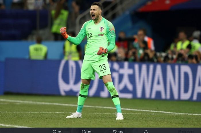 Danijel Subasic saat membela timnas Kroasi pada Piala Dunia 2018.