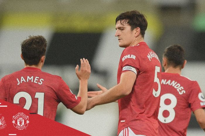 Kapten Manchester United, Harry Maguire, berhasil membawa timnya bangkit usai kebobolan gol cepat Newcastle United pada paruh pertama laga. 