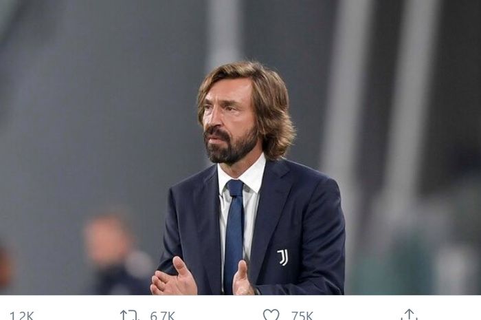 Pelatih Juventus, Andrea Pirlo.