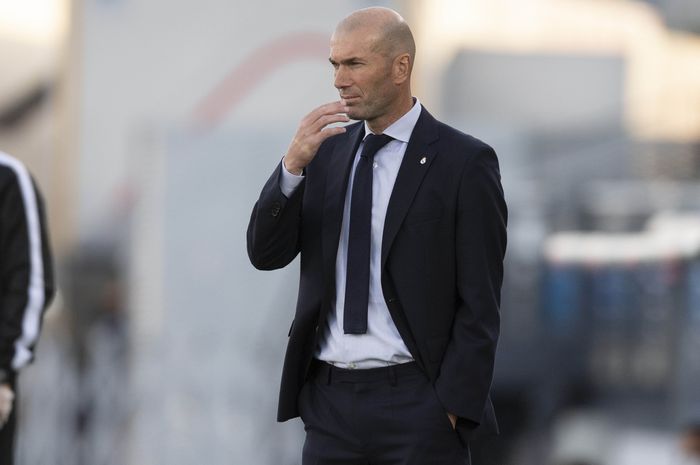 Pelatih Real Madrid, Zinedine Zidane.