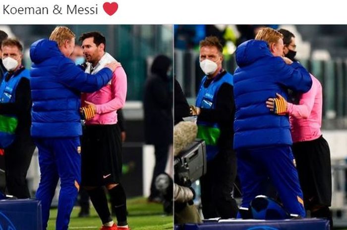 Ronald Koeman satu suara dengan Lionel Messi yang berpendapat bahwa sang pelatih tak diperlakukan adil oleh Barcelona.