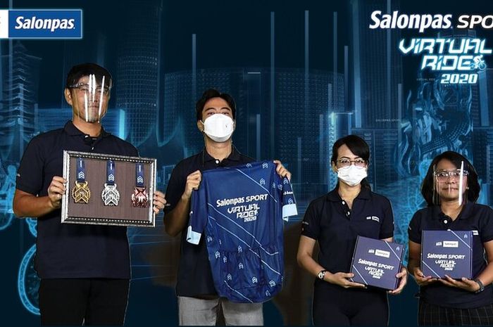 Konferensi pers Salonpas Sport Virtual Ride 2020 di Jakarta, Selasa (3/11/2020)