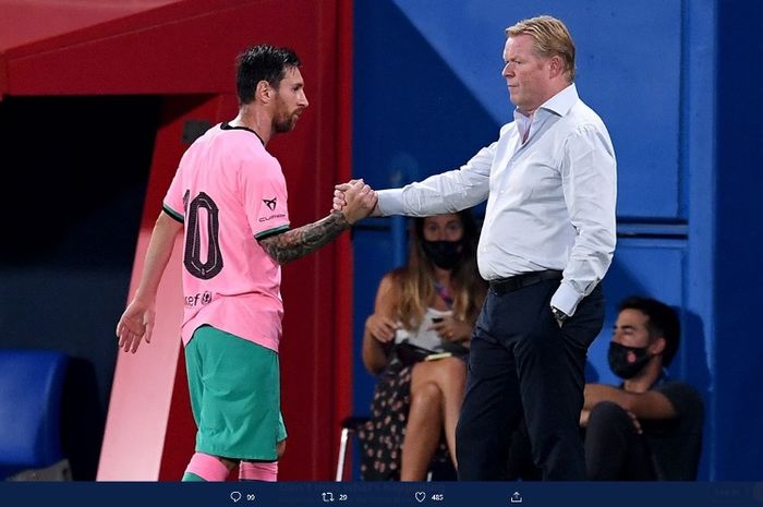 Ronald Koeman telah memimpn laga keduanya bersama Barcelona saat Blaugrana menang 3-1 atas Girona dalam laga persahabatan di Stadion Johan Cruyff, Rabu (16/9/2020) waktu setempat atau Kamis dini hari WIB.