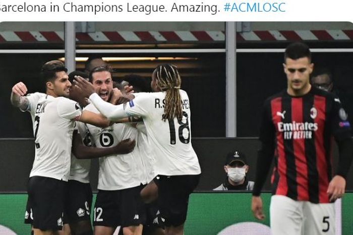 Kiper AC Milan, Gianluigi Donnarumma, menepis angin dan cengo sehingga I Rossoneri dikubur dalam laga Liga Europa di Stadion San Siro.