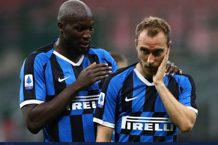 Dua pemain Inter Milan, Romelu Lukaku dan Christian Eriksen.