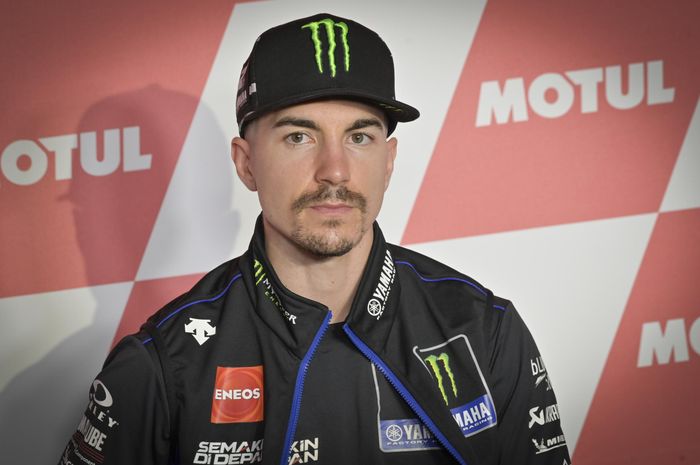 Pembalap Monster Energy Yamaha, Maverick Vinales, pada konferensi pers jelang GP Portugal, Kamis (19/11/2020).