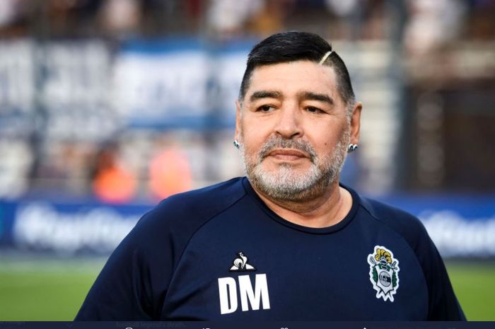 Legenda sepak bola Argentina, Diego Maradona.