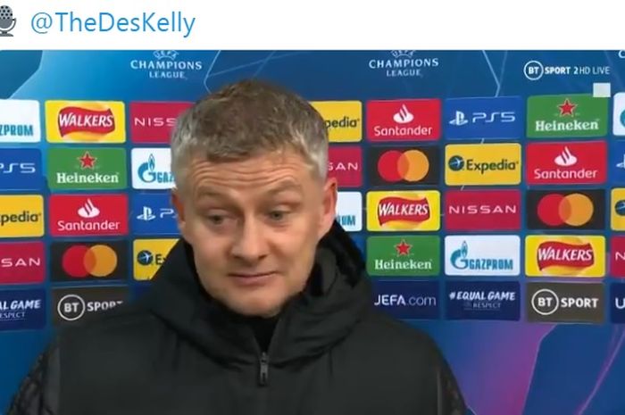 Pelatih Manchester United, Ole Gunnar Solskjaer, komentari laga ke-100 jelang lawan Everton, pada Sabtu (6/2/2021) waktu setempat.