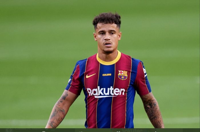 Gelandang serang Barcelona, Philippe Coutinho, yang kembali ke Spanyol untuk musim 2020-2021.