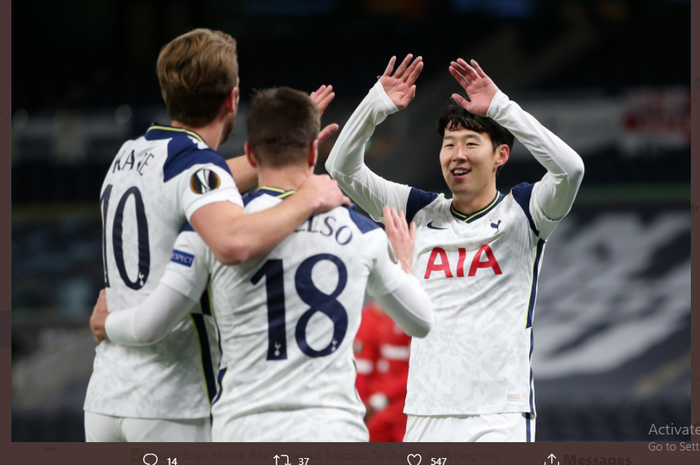 Tottenham Hotspur lolos ke babak 32 besar Liga Europa sebagai juara grup usai mengalahkan Royal Antwerp.