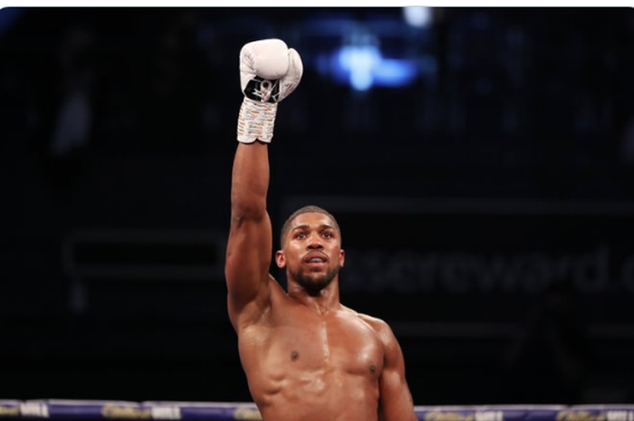 Juara kelas berat versi IBF, IBO, WBA, dan WBO,  Anthony Joshua.