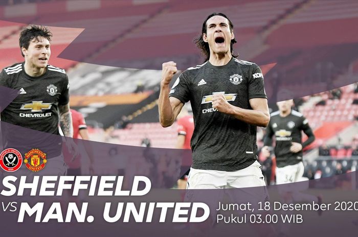 Poster laga Sheffield United vs Manchester United di pekan 13 Liga Inggris.