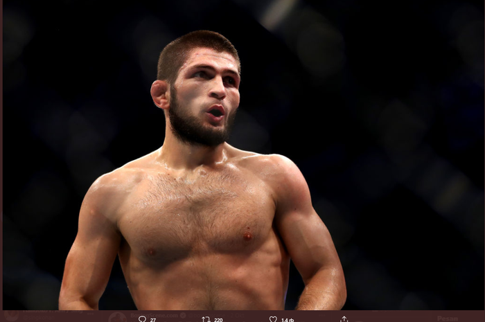 Juara kelas ringan UFC, Khabib Nurmagomedov. 