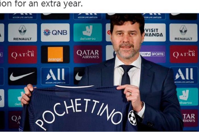 Mauricho Pochettino resmi menjadi pelatih baru Paris Saint-Germain ( PSG). 