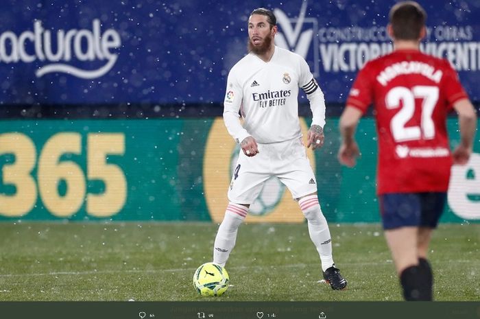 Bek Real Madrid, Sergio Ramos, dikabarkan sedang diincar oleh Paris Saint-Germain.