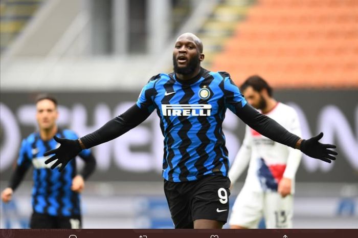 Penyerang Inter Milan, Romelu Lukaku, dilaporkan menjadi incaran Manchester CIty pada bursa transfer musim dingin 2021.