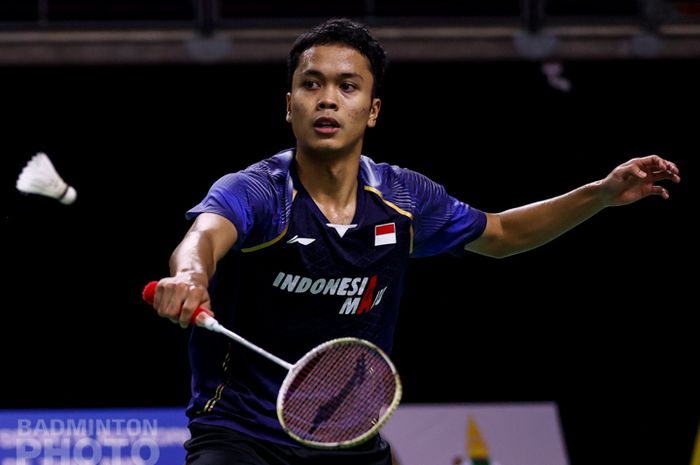 Aksi Anthony Sinisuka Ginting pada babak kedua Thailand Open II 2021, Kamirs (21/1/2021)