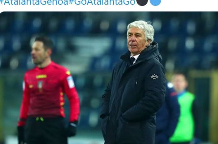 Pelatih Atalanta, Gian Piero Gasperini.