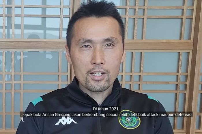 Pelatih Ansan Greeners FC, Kim Gil-sik.