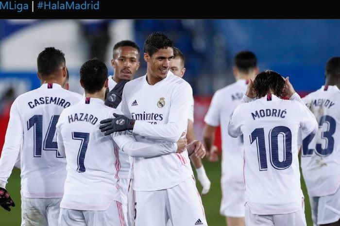 Real Madrid mengalami nasib tak mujur di bulan Januari 2021.