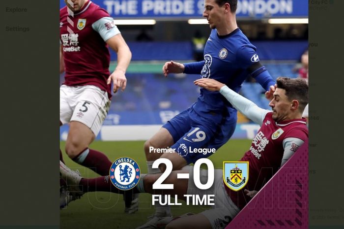 Kemenangan Chelsea atas Burnley pada pekan ke-21 Liga Inggris menjadikan dua tim besar lain, Arsenal dan Liverpool, bahan ledekan rumah taruhan William Hill. 