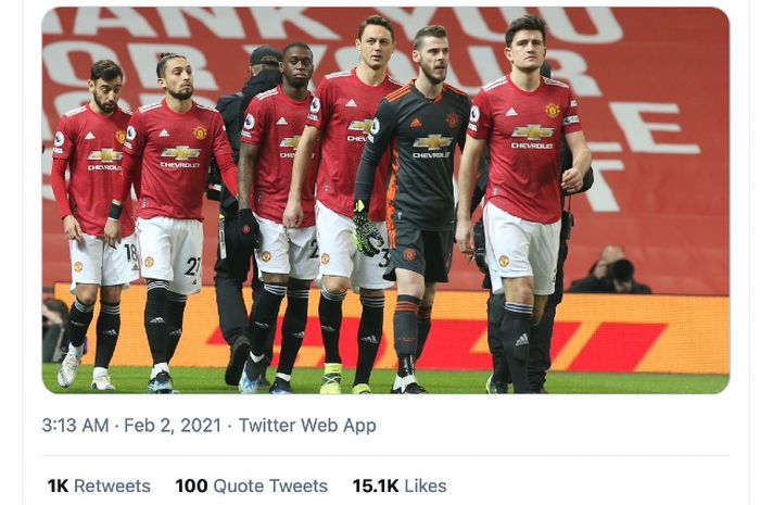 Para pemain Manchester United harus meraih kemenangan kontra Southampton apabila ingin menjaga asa rebut gelar Liga Inggris.