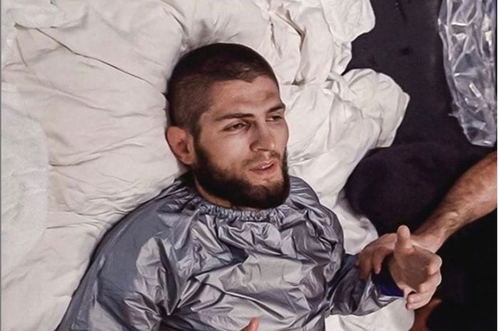 Khabib Nurmagomedov saat menjalani penurunan berat badan.