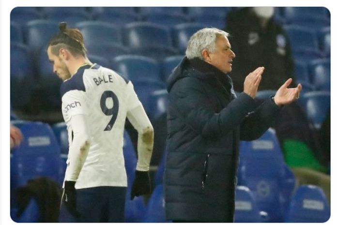 Gareth Bale tidak dibawa oleh Jose Mourinho kala Tottenham Hotspur bentrok dengan Everton di ronde kelima Piala FA 2020-2021.