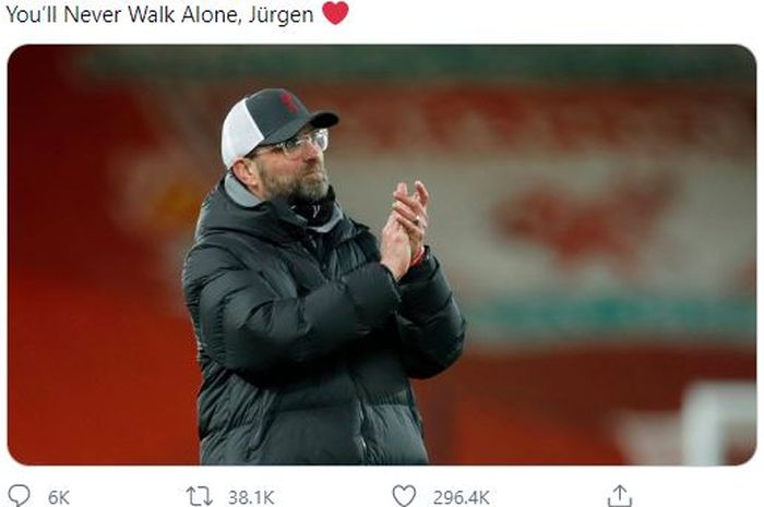 Ibunda pelatih Liverpool, Juergen Klopp, baru saja meninggal dunia dan Man United pun mengirimkan pesan belasungkawa.