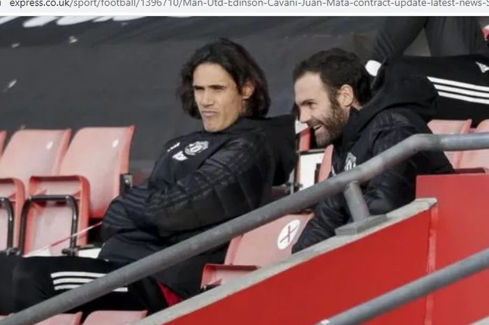 Kontrak Edinson Cavani dan Juan Mata bersama Manchester United akan habis pada 30 Juni mendatang.