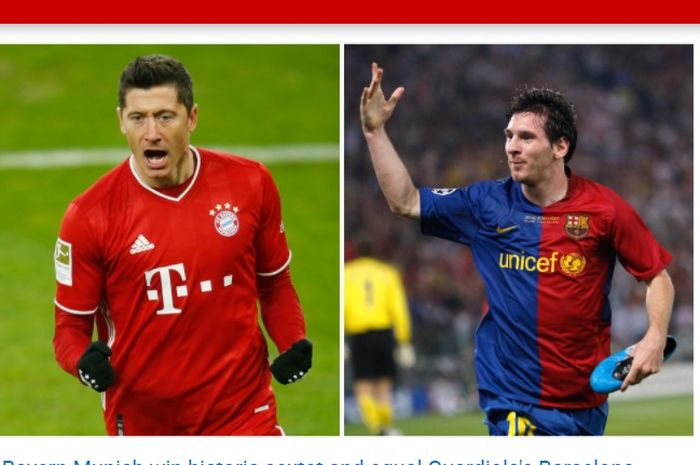 Barcelona dan Bayern Muenchen mencatat rekor sebagai klub yang memenangkan gelar terbanyak dalam semusim.