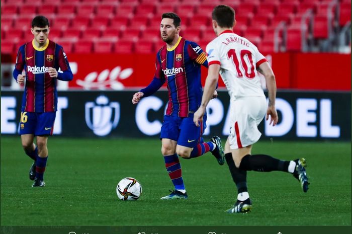 Barcelona baru saja takluk 0-2 dari Sevilla di babak semifinal Copa del Rey.