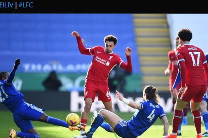 Liverpool harus terkena badai cedera lagi dan babak pertama melawan Leicester City masih sama kuat 0-0.