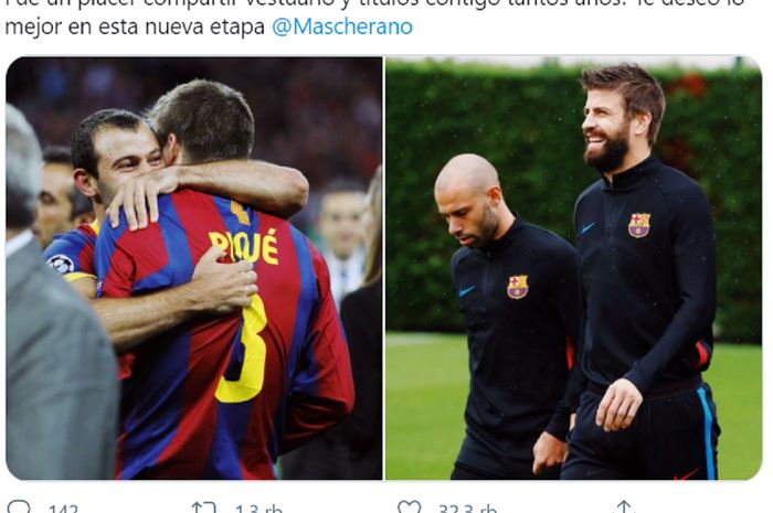 Gerard Pique memotivasi Barcelona menjelang duel kontra PSG di Liga Champions.