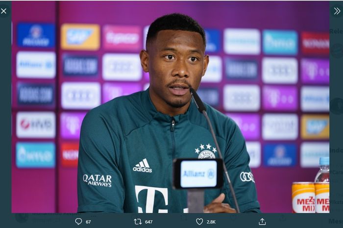 David Alaba resmi menyatakan akan pamit dari Bayern Muenchen pada akhir musim nanti.