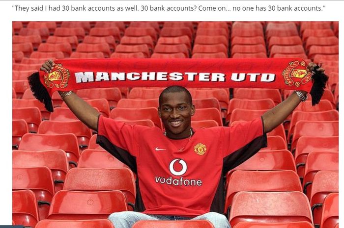 Nasib apes meliputi mantan pemain Manchester United, Eric Djemba-Djemba.