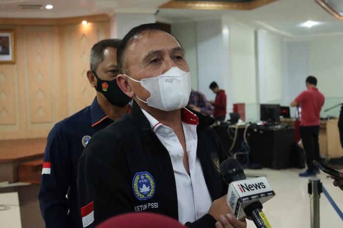 Ketum PSSI Mochamad Iriawan dalam acara Silaturahmi Menpora RI dengan Stakeholders Sepakbola Indonesia di Gedung Kemenpora, Kamis (18/2/2021).