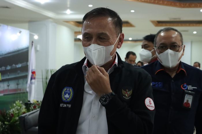 Ketum PSSI Mochamad Iriawan dalam acara Silaturahmi Menpora RI dengan Stakeholders Sepakbola Indonesia di Gedung Kemenpora, Kamis (18/2/2021).