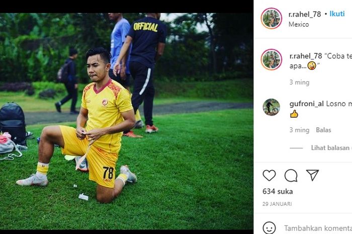 Pemain Sriwijaya FC, Rahel Radiansyah