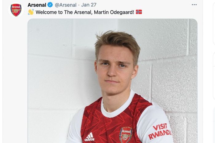 Pelatih Arsenal, Mikel Arteta, berharap pemain pinjaman dari Real Madrid, Martin Odegaard, bisa bertahan sebagai pemain permanen di timnya. 