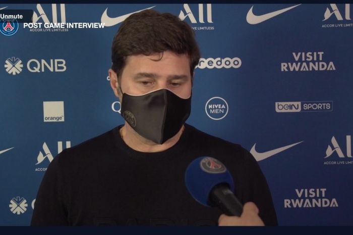 Pelatih Paris Saint-Germain, Mauricio Pochettino.