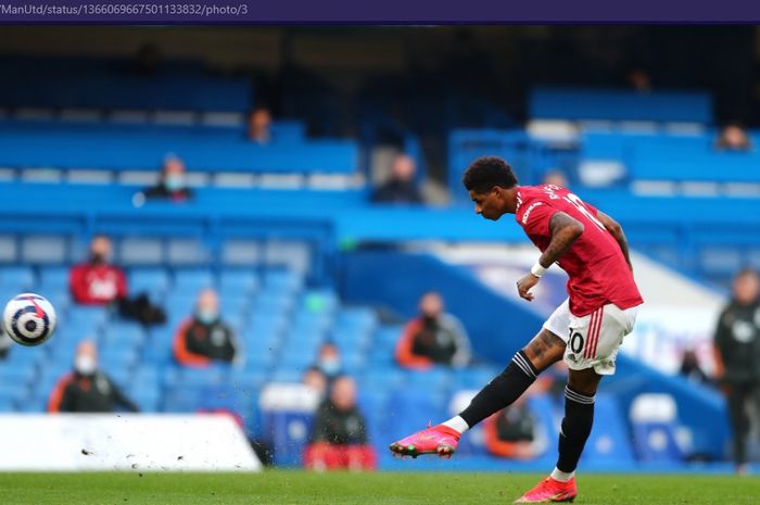 Jelang lawan Granada dalam babak perempat final Liga Europa, Ole Gunnar Solskjaer janji tak paksakan Marcus Rashford bermain.