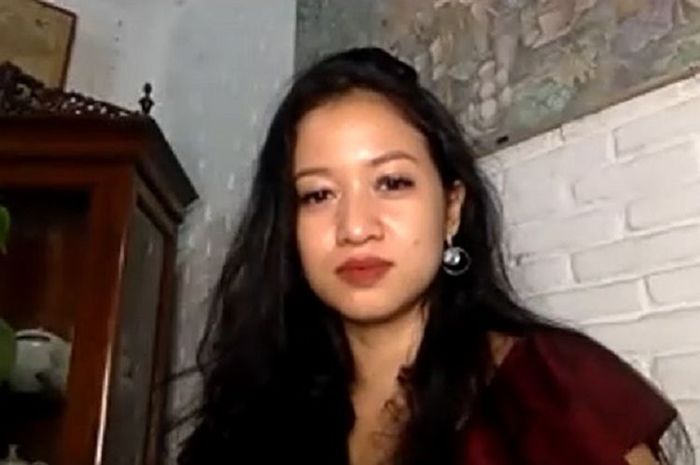 Pasien 01 Covid-19 Sita Tyasutami dalam sebuah wawancara khusus dengan Kompas.com melalui aplikasi Zoom pada Senin (1/3/2021) malam.  